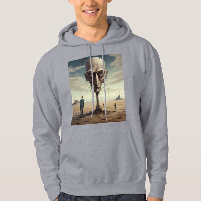 Surreal Desert Dream Graphic T-Shirt Hoodie (Front)
