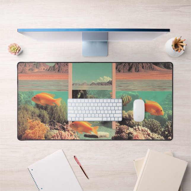 Surreal Desert Ocean with Door Desk Mat (Office 1)