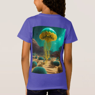 Surreal Desert with Alien Jellyfish T-Shirt