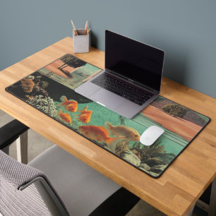 Surreal Doorway in Desert with Underwater Desk Mat