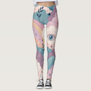 Surreal Dreamcore Texture – Seamless Ethereal Leggings