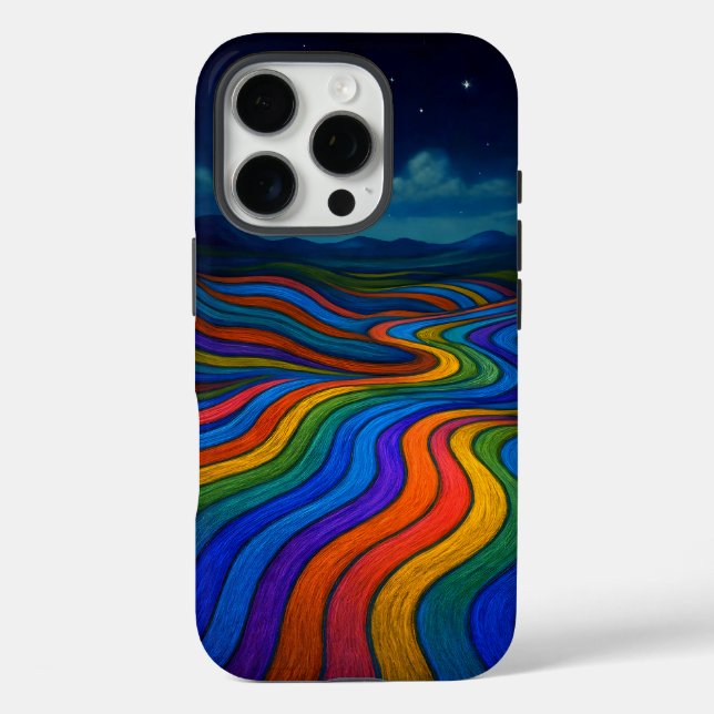 Surreal Dreamscape Moonlight Rainbow Land Case-Mate iPhone Case (Back)