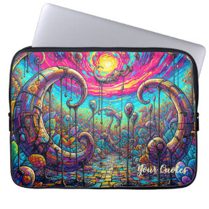 Surreal Dreamscape Portal Colourful Fantasy Laptop Sleeve