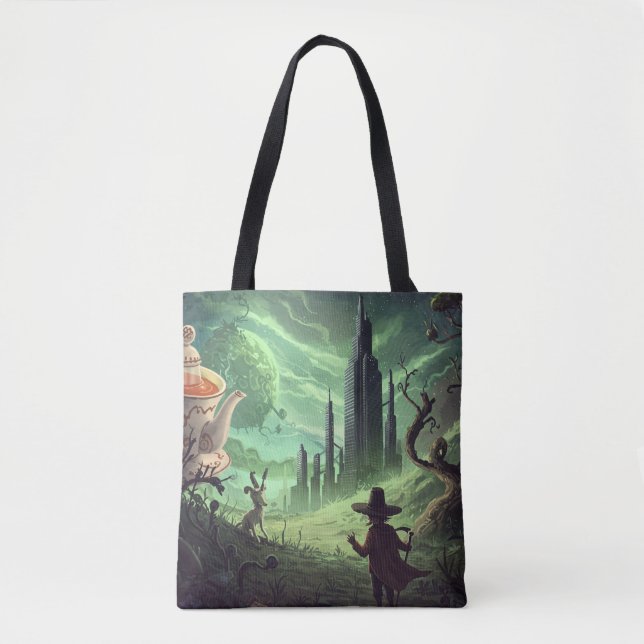 Surreal Dreamscape Tote Bag (Front)
