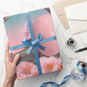 Surreal Dreamscape with Sharks and Balloons Wrapping Paper