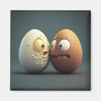 surreal eggs refrigerator magnet