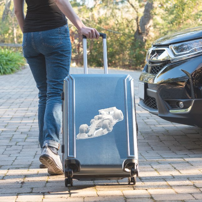 Surreal extra large vinyl sticker (Suitcase Insitu)