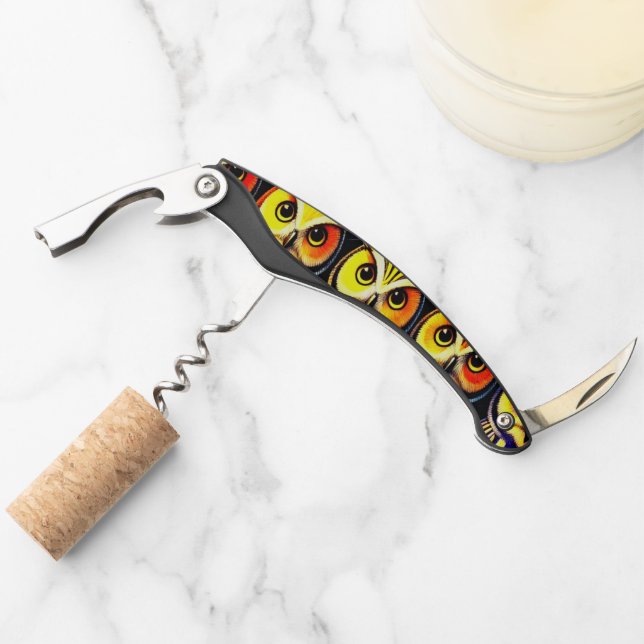 Surreal Eye Pattern Design Corkscrew (Front)