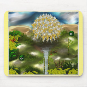 Surreal Eyes Dream of Dandelions Mouse Mat
