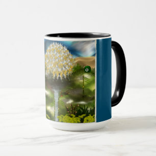 Surreal Eyes Dream of Dandelions Mug