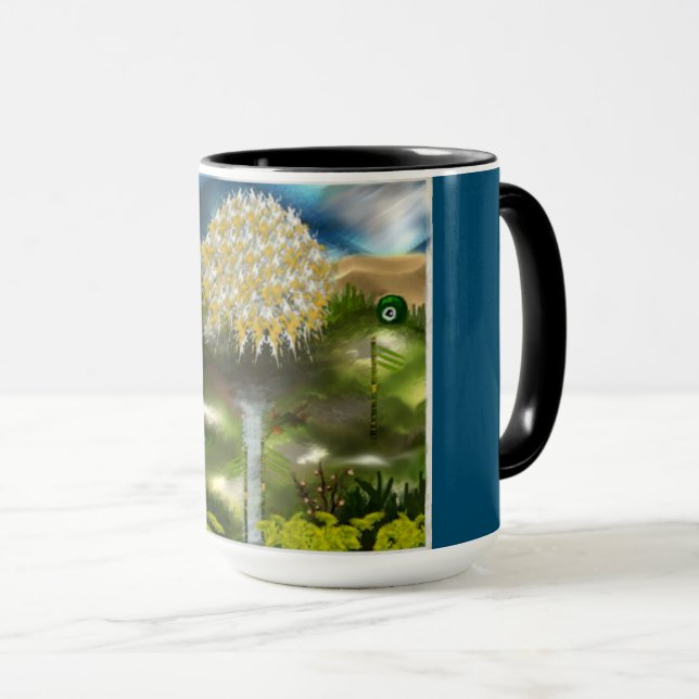 Surreal Eyes Dream of Dandelions Mug (Front Right)