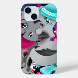 Surreal Faces & Jigsaw Puzzle – Clip-On Phone Case