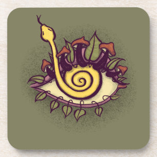 Surreal Fall Eye Snake and Mushroom - Weird Nature Coaster