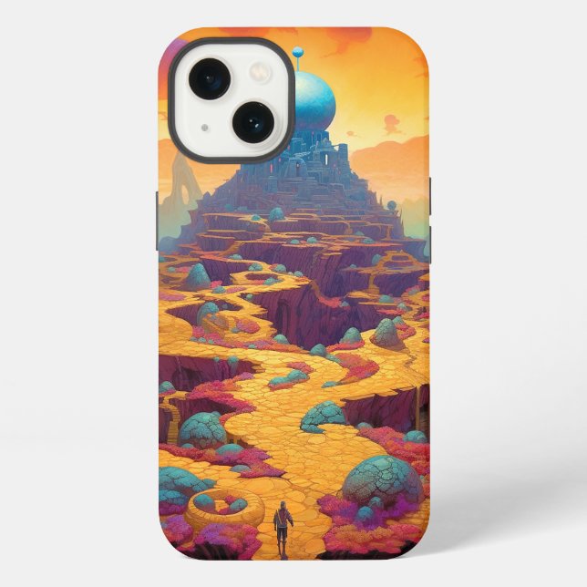 Surreal Fantasy City iPhone Case (Back)