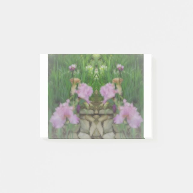 Surreal Fantasy Iris Floral Path Post-it Notes (Front)