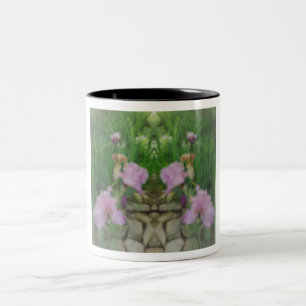 Surreal Fantasy Iris Floral Path Two-Tone Coffee Mug