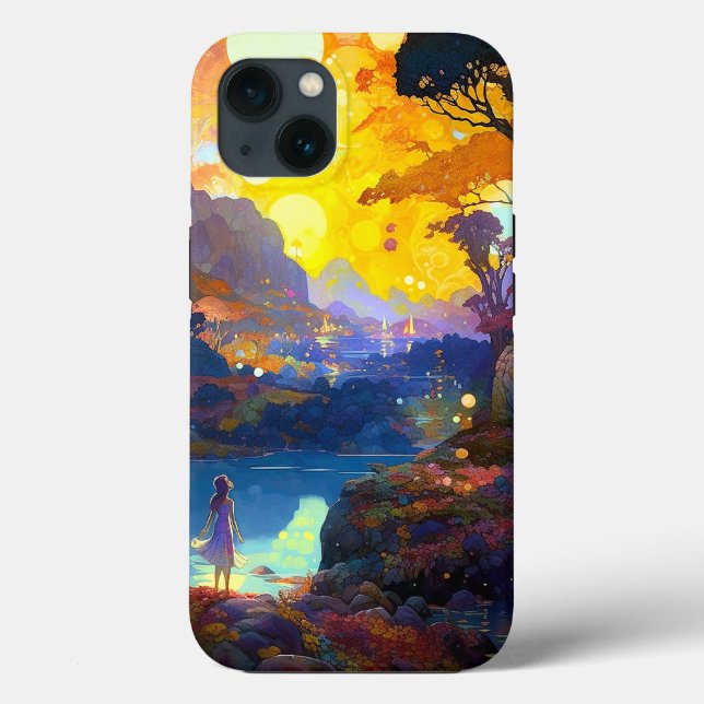 Surreal Fantasy Landscape Art Case-Mate iPhone Case (Back)
