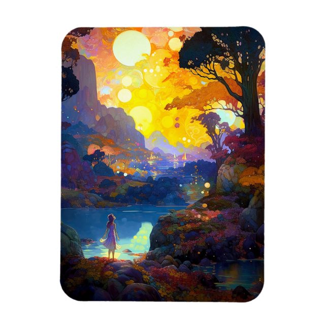 Surreal Fantasy Landscape Art Magnet (Vertical)