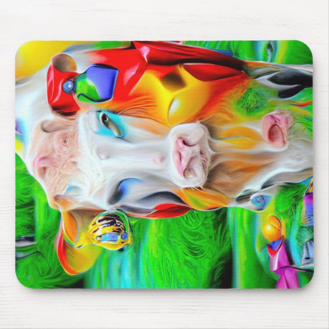 Surreal Farm Art Mouse Mat (Front)