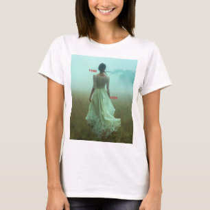 surreal fashion. Bride walking in the field T-Shirt