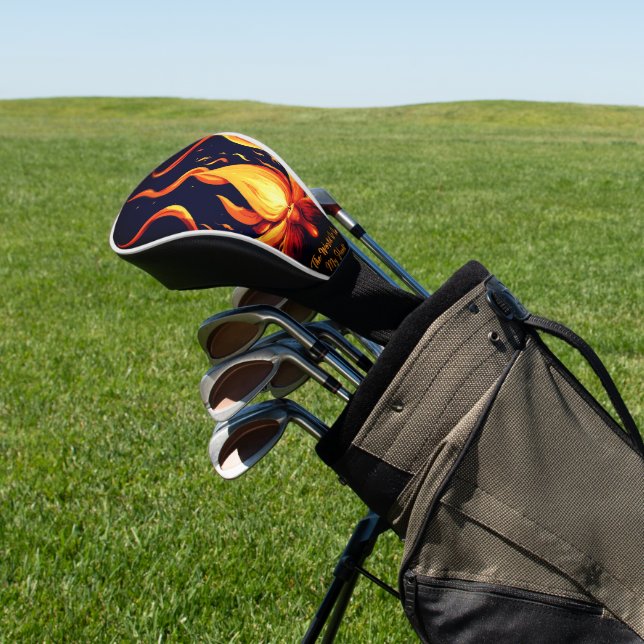 Surreal Flame Vector Art-4K Render for - Golf Head Cover (In Situ)