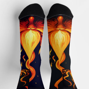 Surreal Flame Vector Art - 4K Render for - Socks