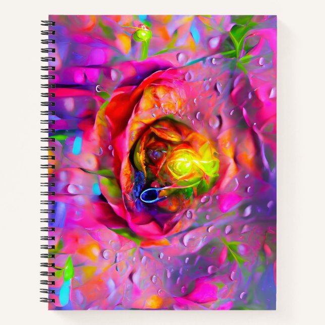 Surreal Floral Art Notebook (Front)
