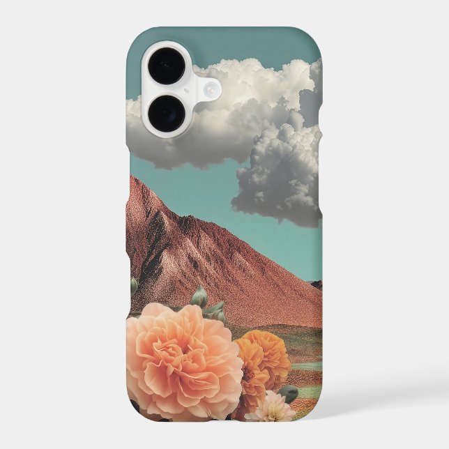 Surreal Floral Mountainscape With Dramatic Clouds (Back)