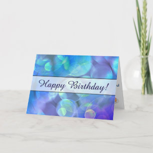 Surreal Fractal Abstract Design Birthday Card