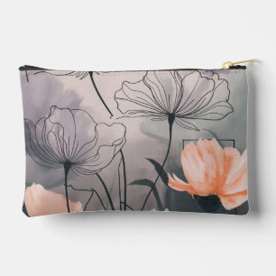 Surreal Garden Whispers: Dreamy Floral Art Accessory Pouch