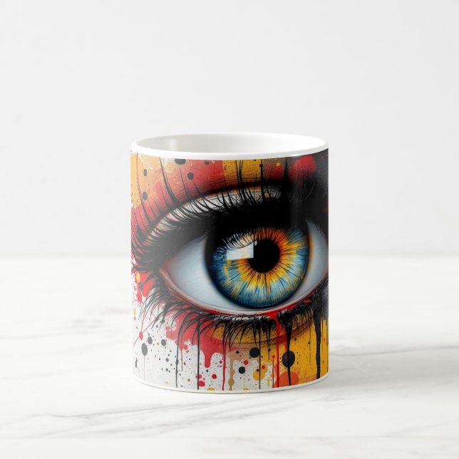 Surreal Gaze Splash Coffee Mug (Center)