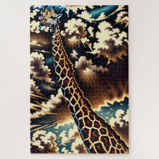 Surreal Giraffe – Artistic Animal Design Jigsaw Puzzle