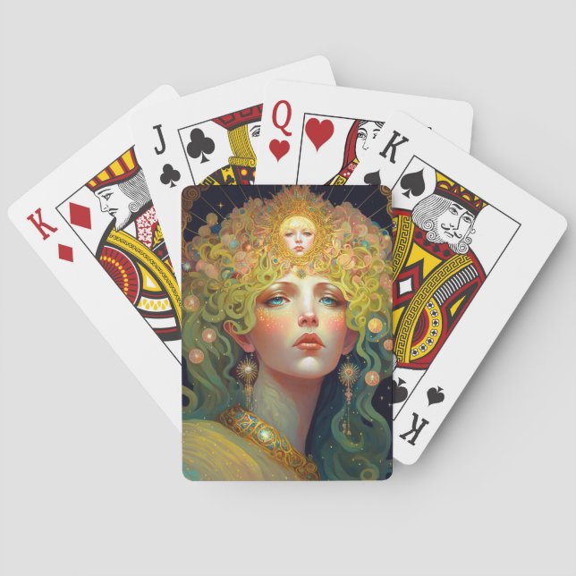 Surreal Goddess Fantasy Art Playing Cards (Back)