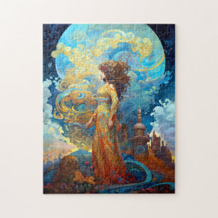 Surreal Goddess Queen Fantasy Art Jigsaw Puzzle