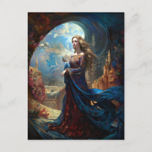 Surreal Goddess Queen Fantasy Art Postcard