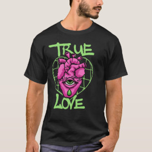 Surreal Heart with Eye streetwear T-Shirt