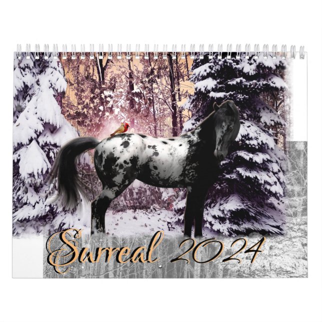 Surreal Horses - customisable Calendar (Cover)