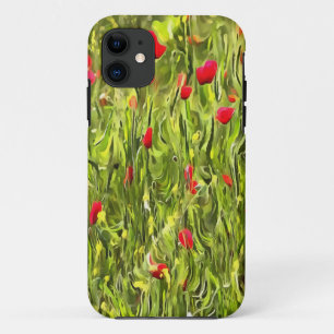 Surreal Hypnotic Poppies iPhone 11 Case