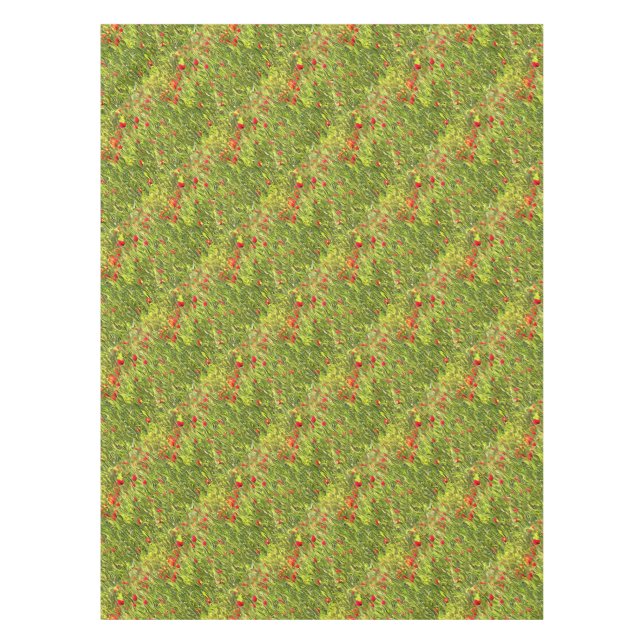 Surreal Hypnotic Poppies Tablecloth (Front)