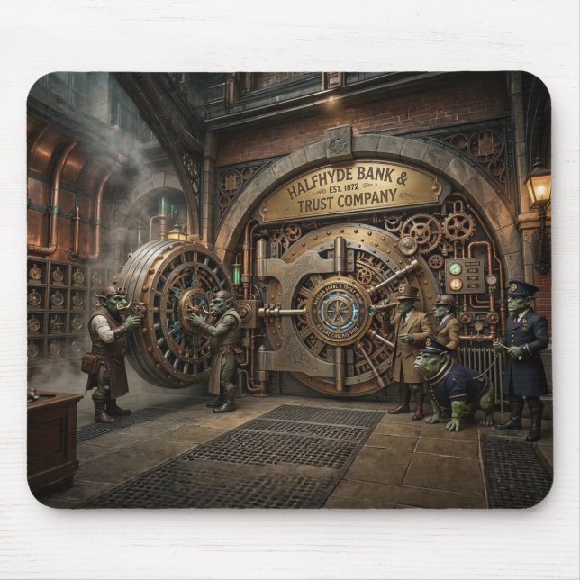 Surreal Image Halfhyde Bank Vault Mouse Mat (Front)