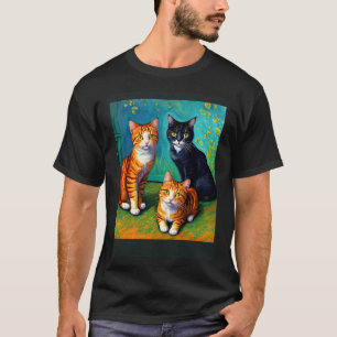 Surreal Impressionistic Cat Impressionism Cats 11 T-Shirt