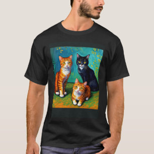 Surreal Impressionistic Cat Impressionism Cats 2 T-Shirt