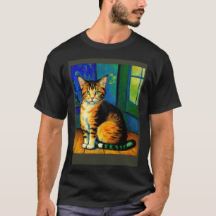 Surreal Impressionistic Cat Impressionism Cats 6 T-Shirt