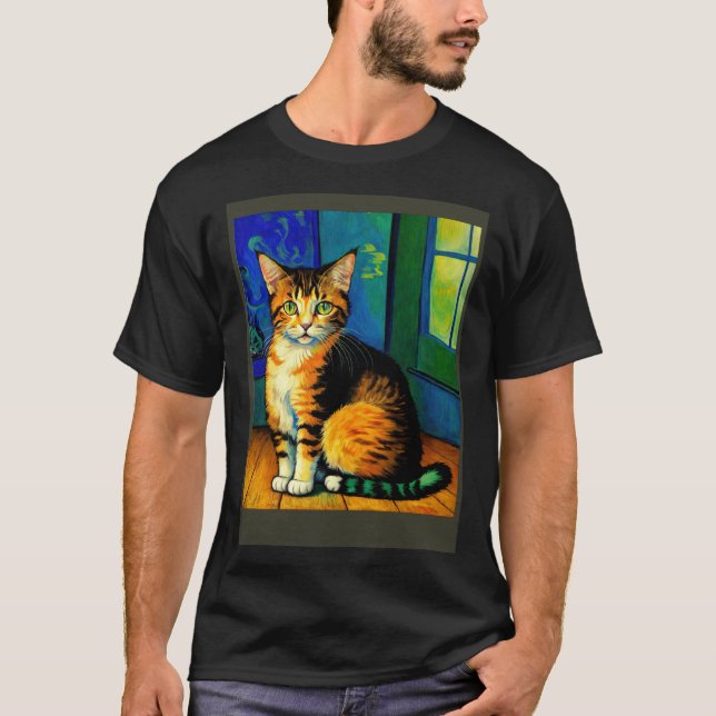 Surreal Impressionistic Cat Impressionism Cats  6 T-Shirt (Front)