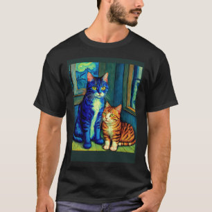 Surreal Impressionistic Cat Impressionism Cats 7 T-Shirt