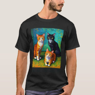 Surreal Impressionistic Cat Impressionism Cats 9 T-Shirt