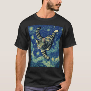 Surreal Impressionistic Cat Impressionism Cats Pai T-Shirt
