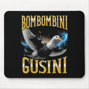 Surreal Italian Brainrot Meme Bombombini Gusini Fu Mouse Mat