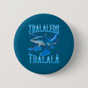 Surreal Italian Brainrot Meme Tralalero Tralala Fu 6 Cm Round Badge