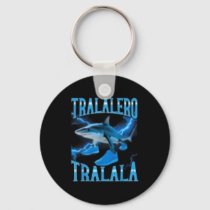 Surreal Italian Brainrot Meme Tralalero Tralala Fu Key Ring